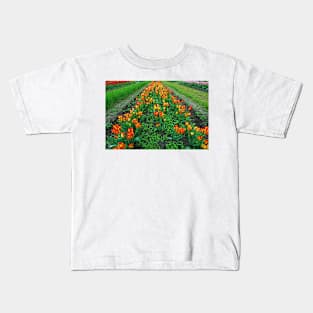 Orange Tulips Kids T-Shirt